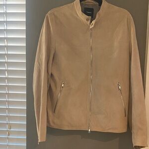 Theory Men's Lamb leather Beige  Jacket